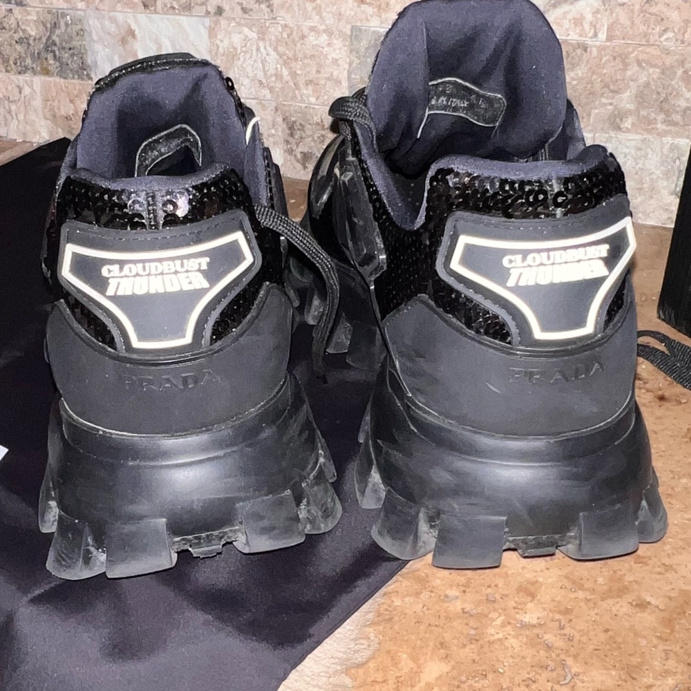 Prada Black Sneakers - Picture 2 of 6